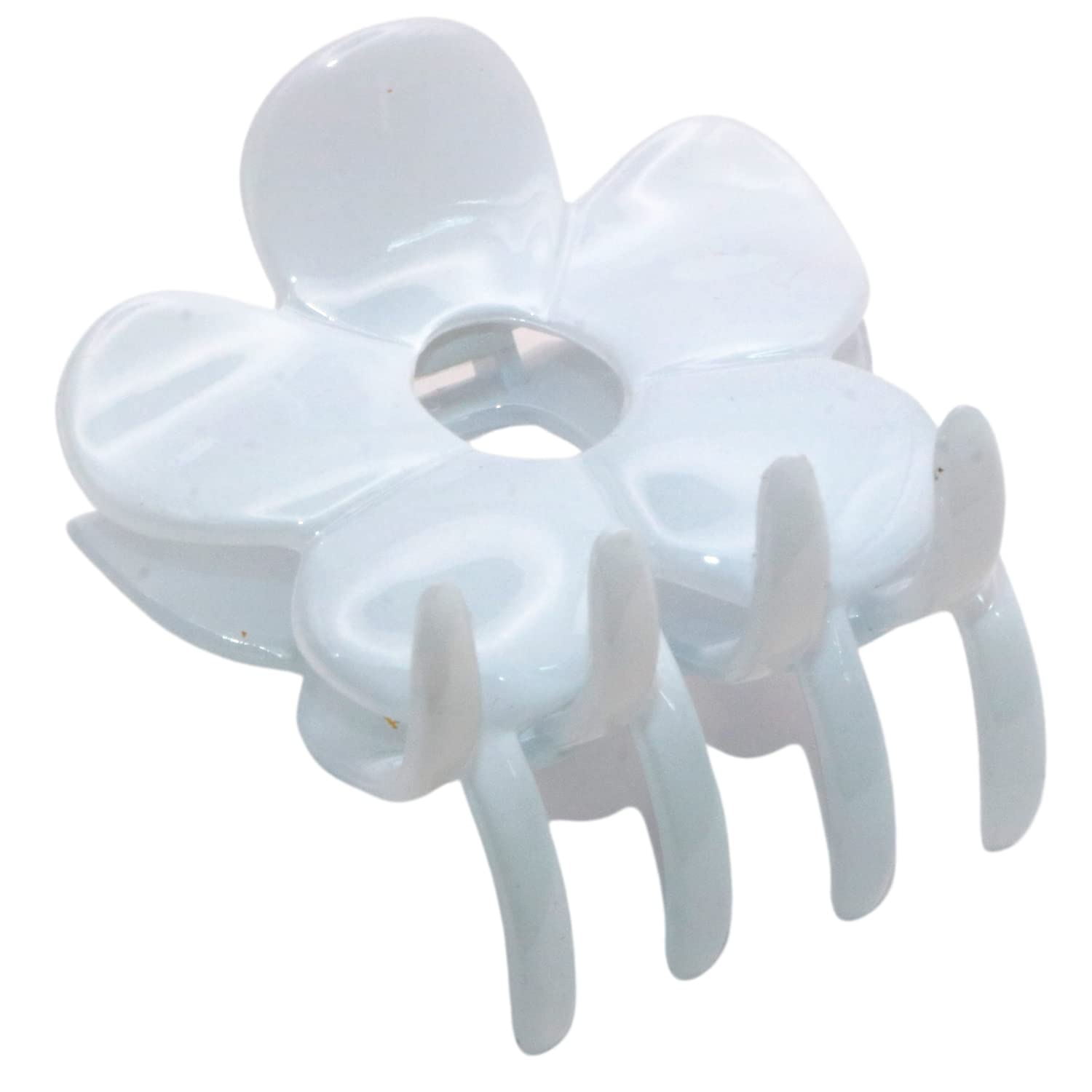 Parcelona French Big Flower Hair Claw 2.75" Jaw Clip Cellulose Acetate Hair Accessories