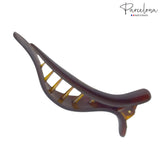 Parcelona French Brill Beak Medium Shell Salon Hinge Side Slide Beak Hair Clip