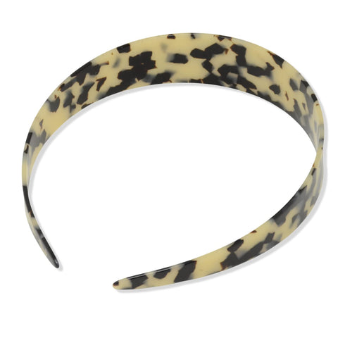 Parcelona French Tortoise Shell Headband For Women - Flexible, Strong Hold, Stylish Hair Accessories