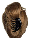 Parcelona French Alien Small Shell & Black Hair Claw Clip