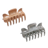Parcelona French Classic Small 2.5" Celluloid Set of 2 Jaw Hair Claws for Women
