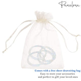 Parcelona Flexible Set of 4 Chenille Ponytail Holder Elastic Hair Ties
