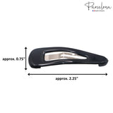 Parcelona French Clic Clac 2 1/4" Celluloid No Slip Grip Snap Hair Clips