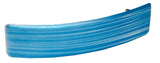 Parcelona French Silver Streaks Bright Blue Strong Grip Hair Clip Barrette