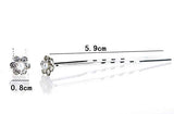 Moeni Bridal Wedding Prom Faux Small Pearl Rhinestone Crystal Flower Hair Stylin