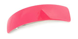 French Amie Curved Large Pink Handmade Celluloid Automatic Volume Hair Clip