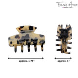 French Amie Chic Small Handmade Celluloid Acetate Jaw Hair Claw Clips
