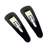 Parcelona French Clic Clac 2 1/4" Celluloid No Slip Grip Snap Hair Clips