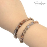 Parcelona Flexible Set of 4 Chenille Ponytail Holder Elastic Hair Ties