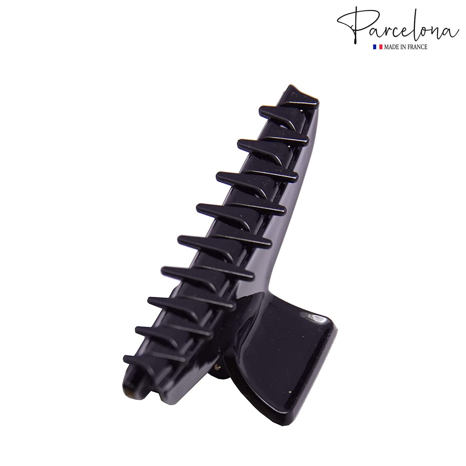 Parcelona French Pinch Tortoise Shell and Black Cellulose Hair Claws for Women