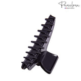 Parcelona French PINCH Medium Set of 2 Tortoise Shell Black Jaw Hair Claw Clip