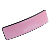 French Amie Rectangular Pink with Black Rim Celluloid Handmade Hair Barrette