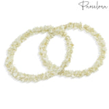 Parcelona Flexible Set of 4 Chenille Ponytail Holder Elastic Hair Ties