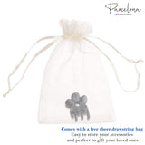 Parcelona French Belle Fleur Small 1 1/2" Celluloid Covered Spring Hair