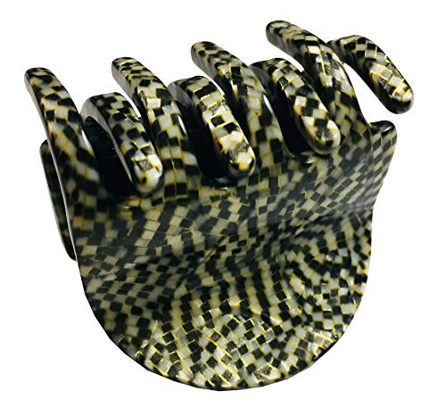 French Amie All Day Small Handmade Celluloid Acetate Sturdy Jaw Hair Claw Clip
