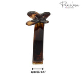 Parcelona French Butterfly Tortoise Shell Cellulose Medium Hair Clip Barrette