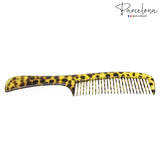 Parcelona French Leopard Print Large Brush Hair Combs for Women & Girls