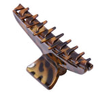 Parcelona French PINCH Leopard Tortoise Shell Small Jaw Hair Claw Clip for Girls