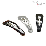 Parcelona French Clic Clac 2 1/4" Celluloid No Slip Grip Snap Hair Clips