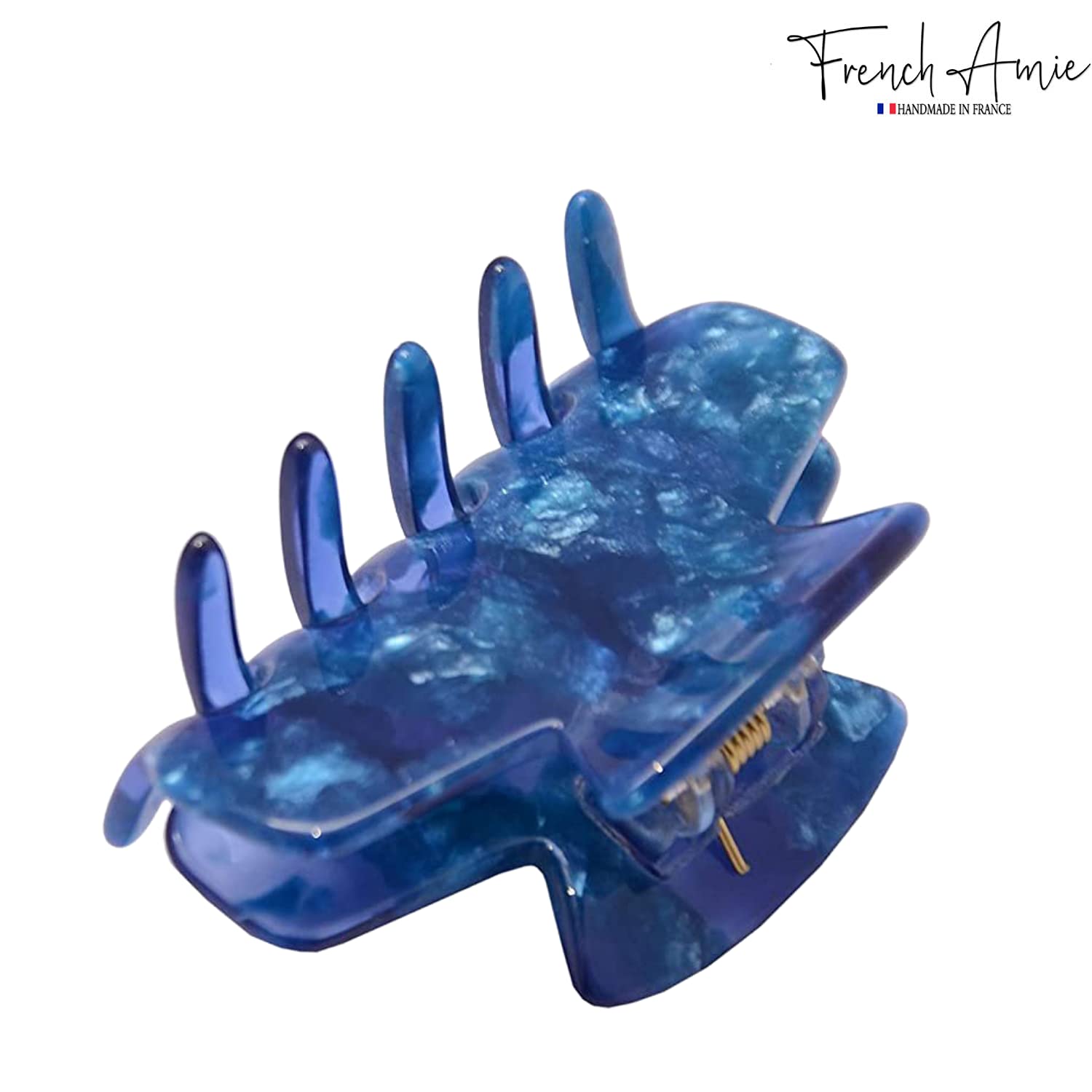 French Amie Chic Small Handmade Cellulose Acetate Jaw Hair Claw Clips