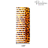 Parcelona French Fluffy Leopard Pattern Large Wide Tooth Hair Detangling Combs