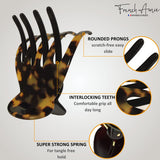 French Amie Scoop Medium Celluloid Handmade Hair Side Slider Beak Jaw Claw Clip