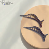 Parcelona French Brill Beak Mini Set of 2 Black Shell Side Slide Jaw Hair Claw