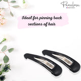 Parcelona French Clic Clac 2 1/4" Celluloid No Slip Grip Snap Hair Clips