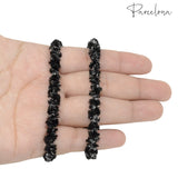 Parcelona Flexible Set of 4 Chenille Ponytail Holder Elastic Hair Ties