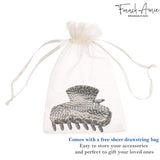 French Amie Chic Small Handmade Celluloid Acetate Jaw Hair Claw Clips