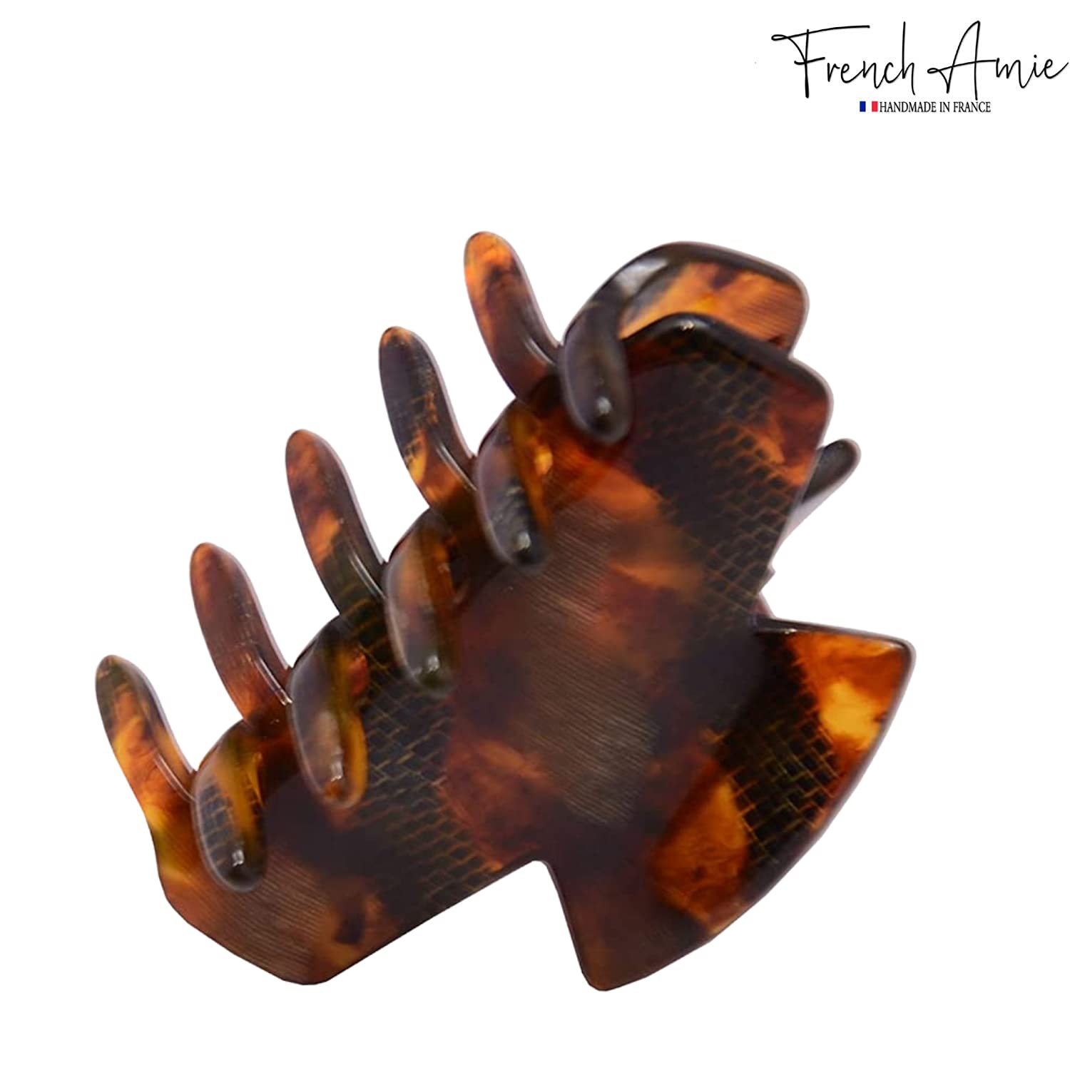 French Amie Chic Small Handmade Cellulose Acetate Jaw Hair Claw Clips