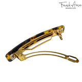 French Amie Small 2 1/4" Celluloid Handmade Hair Barrette for Women and Girls