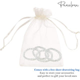Parcelona Flexible Set of 4 Chenille Ponytail Holder Elastic Hair Ties