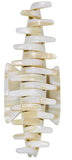 French Amie Curved Extra Large Narrow Ivory Handmade Long Hair Claw Clip