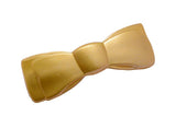 Parcelona French Bow Golden Yellow Medium Celluloid Acetate Hair Clip Barrette