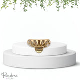Parcelona French Rain Drop Small 2 3/4" Celluloid Jaw Hair Claw for Women