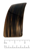 Parcelona French Copper Brown Streak Bar Wide Large Celluloid Hair Clip Barrette