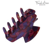 French Amie Chic Small Handmade Celluloid Acetate Jaw Hair Claw Clips