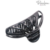 Parcelona French Rain Drop Small 2 3/4" Celluloid Jaw Hair Claw for Women