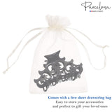 Parcelona French Beau Medium Black Jaw Hair Claw Clip Clutcher Clamp