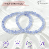 Parcelona Flexible Set of 4 Chenille Ponytail Holder Elastic Hair Ties
