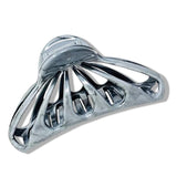 Parcelona French Rain Drop Small 2 3/4" Celluloid Jaw Hair Claw for Women