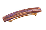 French Amie Small 2 1/4" Celluloid Handmade Hair Barrette for Women and Girls