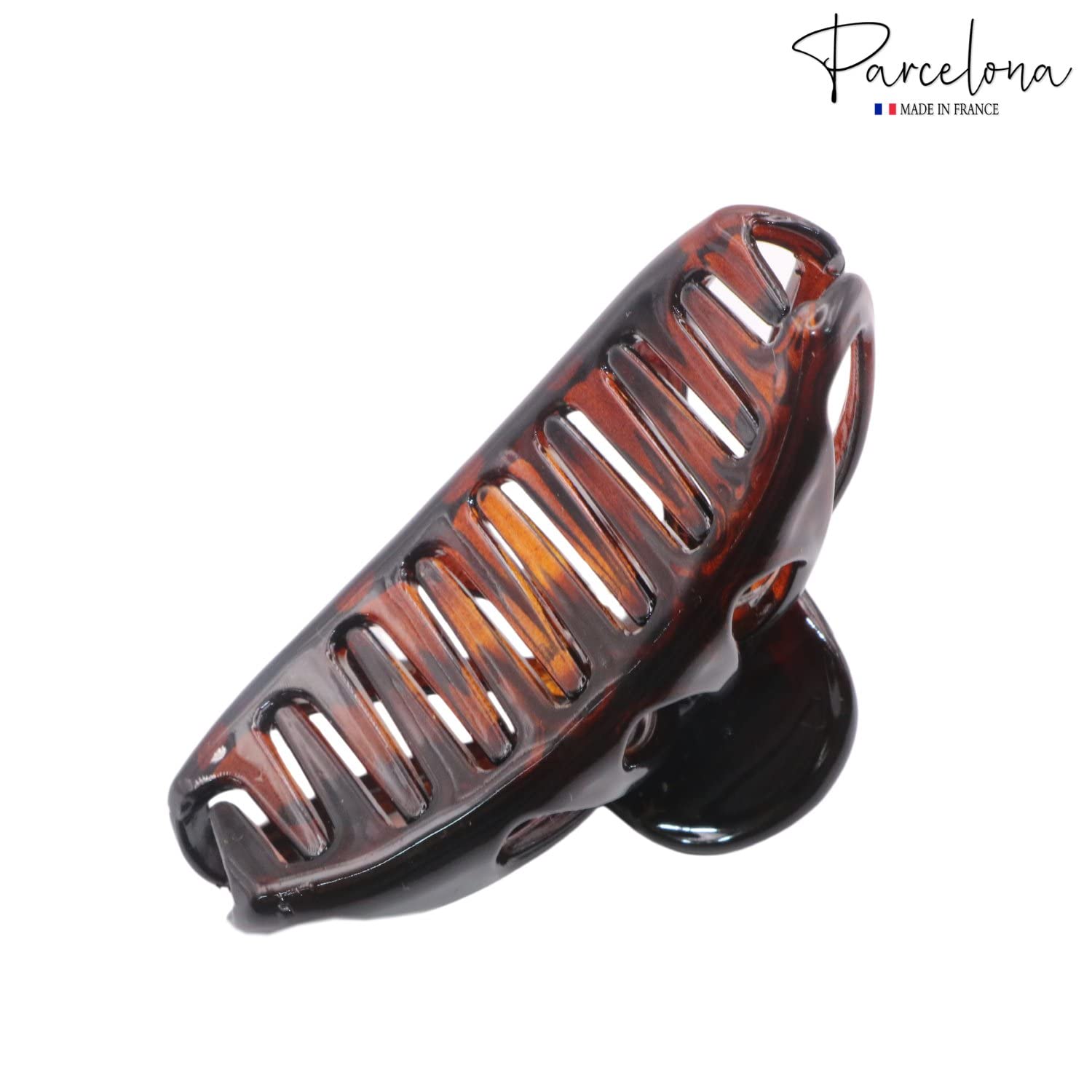 Parcelona French Rain Drop Small 2 3/4" Cellulose Jaw Hair Claw for Women