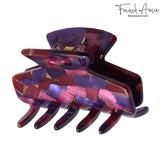 French Amie Chic Small Handmade Celluloid Acetate Jaw Hair Claw Clips