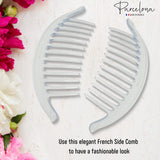 Parcelona France Arch Extra Large Shell 13 Teeth Interlocking Side Hair