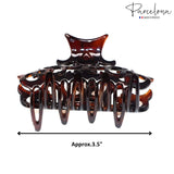 Parcelona French Beau Medium Black Jaw Hair Claw Clip Clutcher Clamp