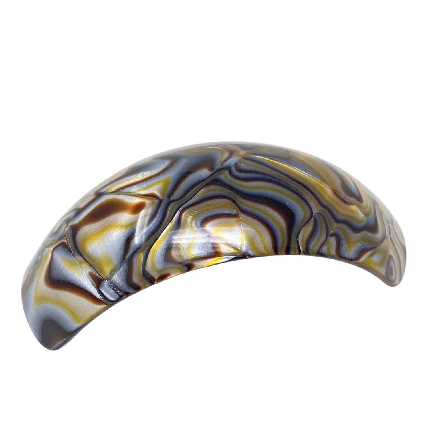 French Amie Broad Curved Arch Large 3.5" Extra Wide Volume Hair Clip Barrette