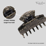 French Amie Chic Small Handmade Celluloid Acetate Jaw Hair Claw Clips