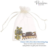 Parcelona French Classic Small 2.5" Celluloid Set of 2 Jaw Hair Claws for Women